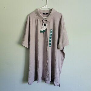 Member's Mark Gray Polo Men's 3X Short Sleeve Stretch Cotton Classic Fit NWT